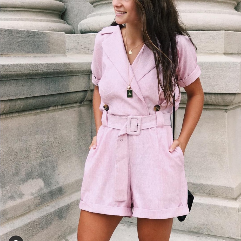 Short sleeve romper
